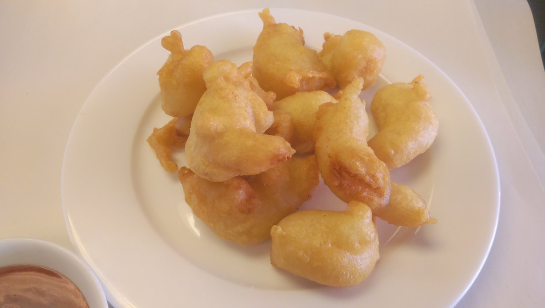 King prawns Sweet and sour in batter